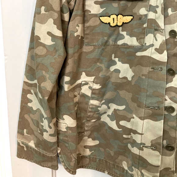 Army denim button up jacket - Picture 3 of 6